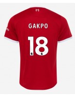 Liverpool Cody Gakpo #18 Domácí Dres 2023-24 Krátký Rukáv
